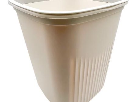 WHOLESALE NUVALU TRASH CAN WITH BAG HOLDER 8.8X8.4X10.3 SOLD BY CASE Sale