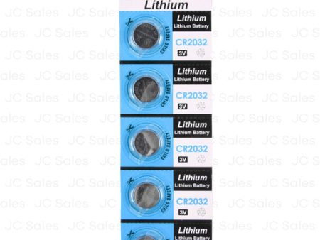 WHOLESALE BUTTON BATTERY 5 PC SET #CR2032 SOLD BY CASE Sale