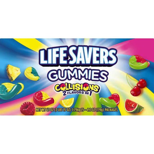 Life Savers Share Size Collisions, 4.2oz 15ct Hot on Sale