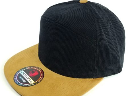 PB124 [BLACK KHAKI] HYBRID CORDUROY SNAPBACK HATS Hot on Sale