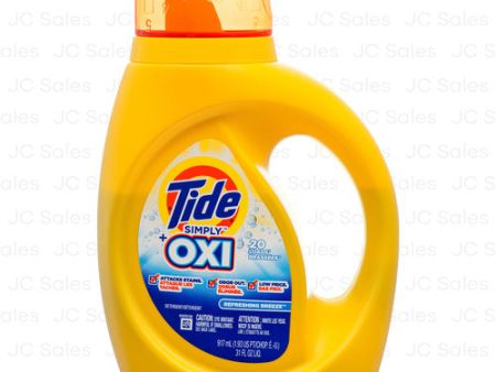 WHOLESALE TIDE SIMPLY LIQUID OXI REFRESHING BREEZE 31 OZ SOLD BY CASE For Sale