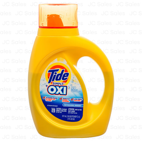 WHOLESALE TIDE SIMPLY LIQUID OXI REFRESHING BREEZE 31 OZ SOLD BY CASE For Sale