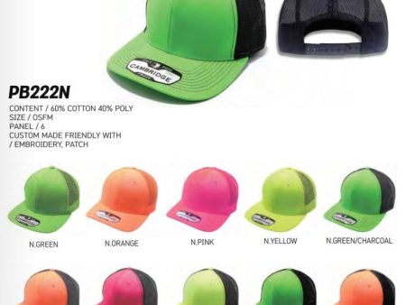 PB222N NEON CAMBRIDGE TRUCKER [MULTI COLOR] For Sale