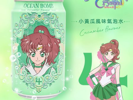 Sailormoon Anime Cucumber Flavor Soda Sparkling Water, 11.8oz 24ct For Sale