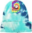 PB266 [TEAL MINT] TIE DYE CUFFED KNIT BEANIE HATS For Cheap