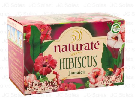 WHOLESALE NATURATE HIBISCUS JAMAICA 12 TEA BAGS SOLD BY CASE Sale