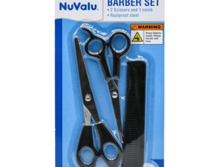 WHOLESALE NUVALU HAIR CUT SET W 2 SCISSORS SOLD BY CASE Online Hot Sale