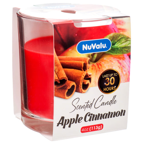 WHOLESALE NUVALU CANDLE TUMBLER 4 OZ APPLE CINNAMON SOLD BY CASE Online