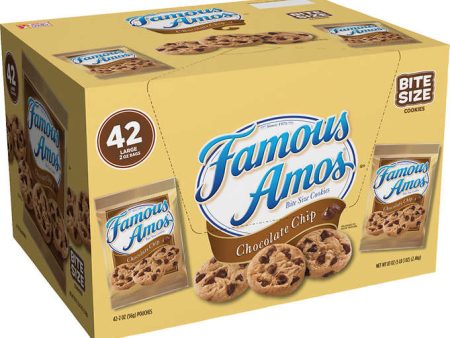 Famous Amos Chocolate Chip Cookies, 2oz 42ct Sale