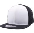 PB180 [BLACK WHITE BLACK] WOOL BLEND TRUCKER HATS For Sale