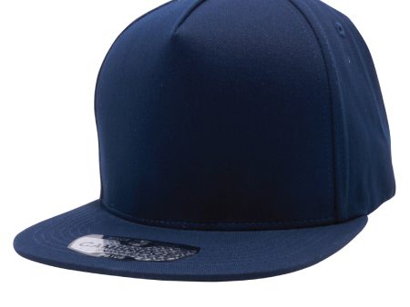 PB106 [NAVY] 5 PANEL COTTON SNAPBACK HATS Online now