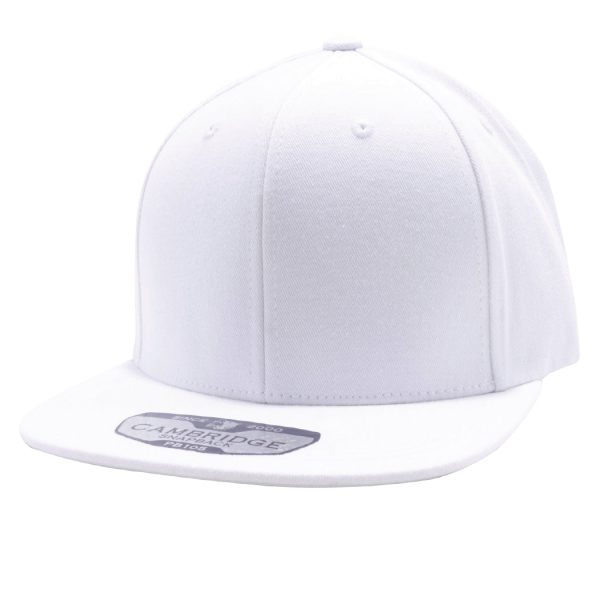 PB105 [WHITE] COTTON SNAPBACK HATS Sale