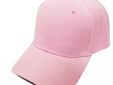 PB128 [L.PINK] HOOK AND LOOP BACKSTRAP WITH ACRYLIC CURVED CAPS Online