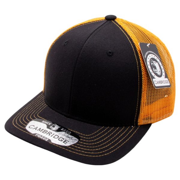 PB222-BLACK-GOLD CAMBRIDGE TRUCKER HAT Online Sale