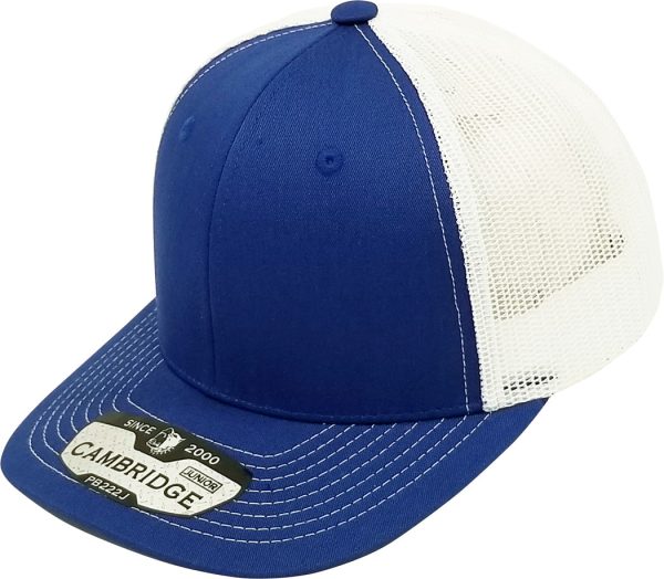 PB222J KIDS TRUCKER HAT [ROYAL WHITE] Supply