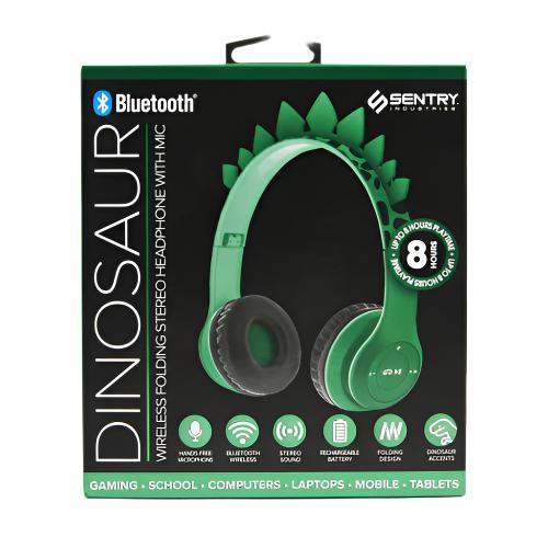 WHOLESALE SENTRY BLUETOOTH HEADPHONE DINOSAUR DESIGN SOLD BY CASE For Sale