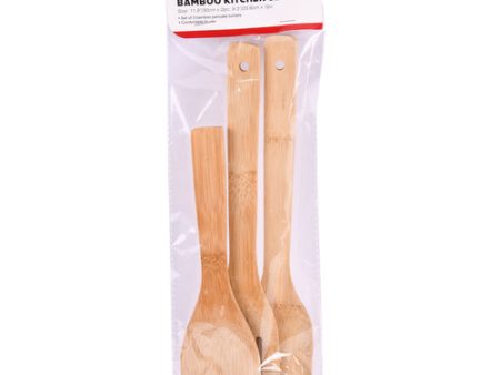 WHOLESALE TABLE KING COOKING UTENSIL BAMBOO 3PC W OPP BAG SOLD BY CASE For Discount