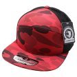 PB260 [RED] SHINY CAMO CAMPER PERFORATED SNAPBACK HATS Sale