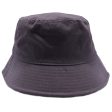 PB183 [D.GREY] PLAIN WASHED COTTON FISHERMAN BUCKET HATS For Discount