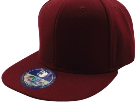 PB104 [BURGUNDY] ACRYLIC SNAPBACK HATS Supply