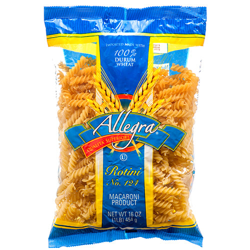 WHOLESALE ALLEGRA PASTA 16 OZ ROTINI SOLD BY CASE Online Sale