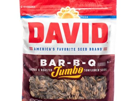 WHOLESALE DAVID SUNFLOWER SEEDS 5.25 OZ BBQ SOLD BY CASE Online Sale