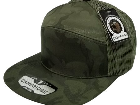 PB250 [OLIVE] SHINY CAMO CAMPER MESH TRUCKER For Cheap