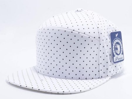 PB120 [WHITE BLACK] POLKADOT STRAPBACK HATS For Discount