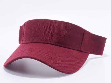 PB144 [BURGUNDY] BLANK VISOR HATS Fashion