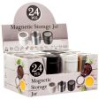 WHOLESALE ALUMINUM SPICE JAR W  MAGET 3 ASST CLR SOLD BY CASE on Sale