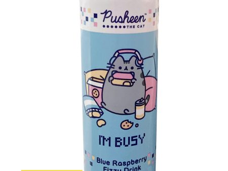 Pusheen The Cat I m Busy Blue Raspberry Fizzy Drink, 12oz 12ct Cheap