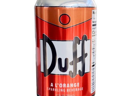 Simpsons Duff Orange Sparkling Drink, 12oz 24ct Online Hot Sale