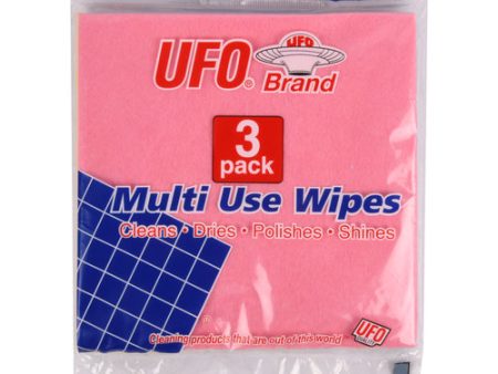 WHOLESALE UFO WIPE 3 PK MULTI USE 3 ASSORTED COLOR SOLD BY CASE For Sale