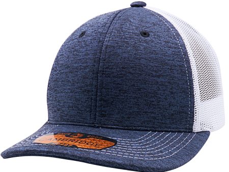 PB227 [NAVY WHITE] SPACE DYED MESH TRUCKER HATS Supply