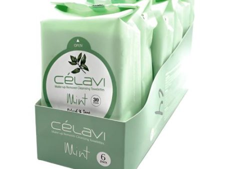 WHOLESALE CELAVI FACIAL CLEASING TISSUE MINT 30CT SOLD BY CASE on Sale