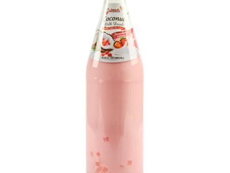 WHOLESALE GABRIELA COCONUT MILK W  NATA DE COCO STRAWBERRY 485ML SOLD BY CASE For Discount