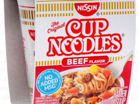 WHOLESALE NISSIN CUP NOODLE 2.25 OZ BEEF SOLD BY CASE Discount