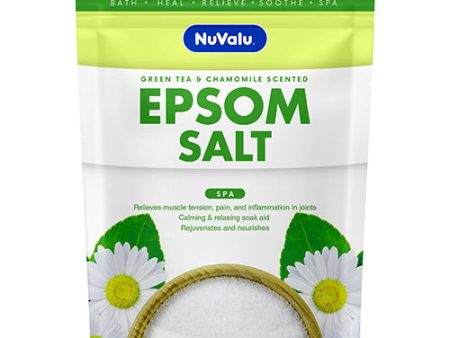 WHOLESALE NUVALU EPSOM SALT 16 OZ GREEN TEA & CHAMOMILE SOLD BY CASE Sale