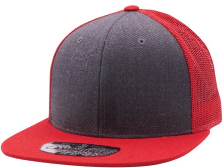 PB180 [RED DARK HEATHER RED] WOOL BLEND TRUCKER HATS For Discount