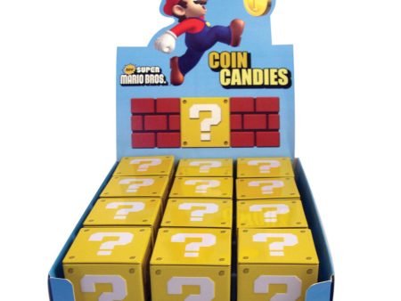 Nintendo Question Mark Coin Tin Candies, 1.2oz 12ct For Sale