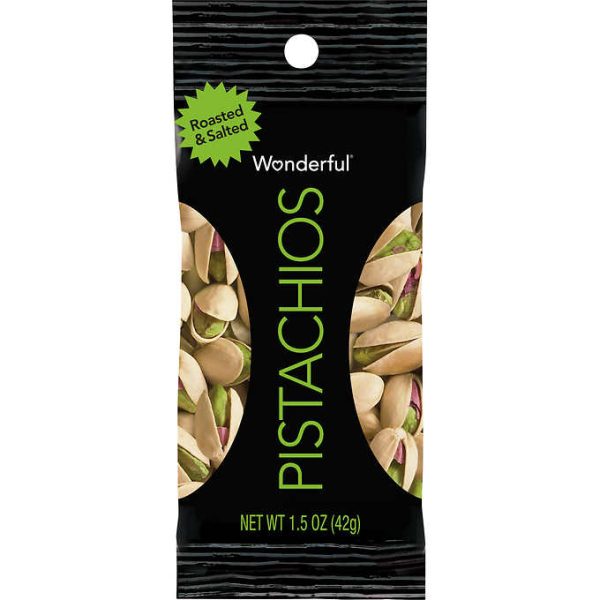 Wonderful Pistachios Roasted & Salted Pistachios, 1.25oz 24ct Cheap