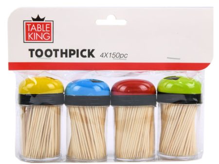 WHOLESALE TABLE KING TOOTHPICK 4CT W 150PCS EACH SOLD BY CASE Supply