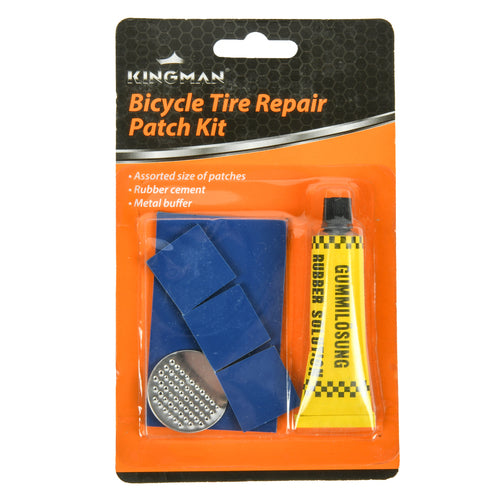 WHOLESALE KINGMAN BICYCLE TIRE REPAIR PATCH KIT SOLD BY CASE For Sale