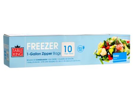 WHOLESALE TABLE KING FREEZER BAG 1 GAL 10CT SOLD BY CASE Discount