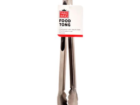 WHOLESALE TABLE KING FOOD TONG 13.39 MATT W BLACK HANDLE SOLD BY CASE on Sale