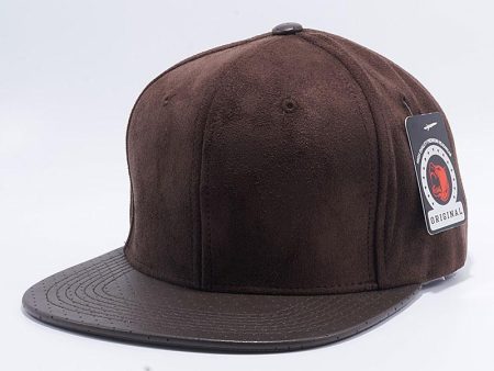 PB150 [D.BROWN] SUEDE PERFORATED LEATHER SNAPBACK HATS Discount