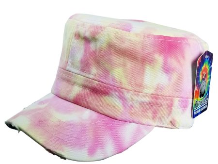 PB254T [PINK VANILLA] PLAIN TIE DYE CASTRO CAP Fashion