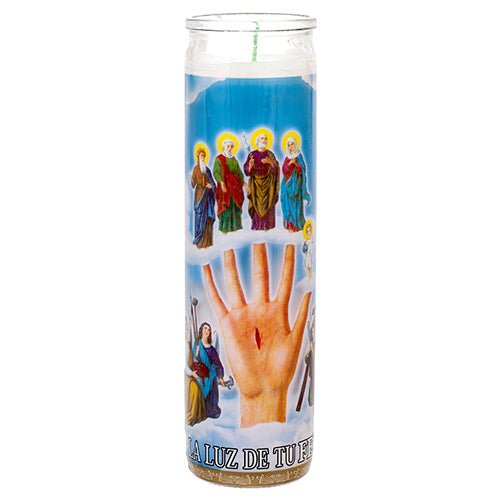 WHOLESALE VELADORA RELIGIOUS CANDLE LA MANO PODEROSA 12 CT SOLD BY CASE Supply