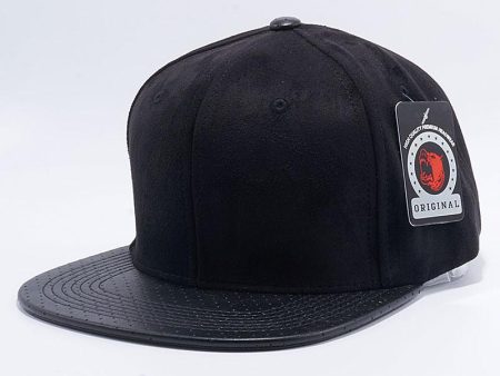 PB150 [BLACK] SUEDE PERFORATED LEATHER SNAPBACK HATS Online