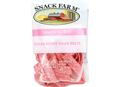 WHOLESALE STRAWBERRY SOUR BELTS 2.75 OZ SOLD BY CASE Hot on Sale